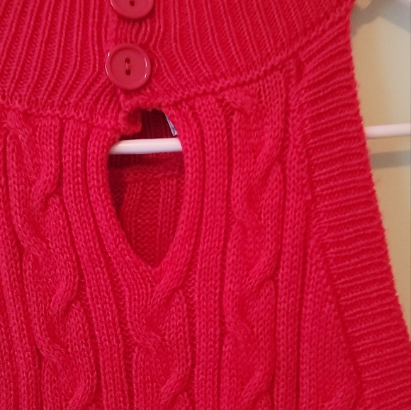 NWT Trendy Lady Hot Fire Red Sleeveless Turtleneck Sweater Dress - Picture 5 of 6